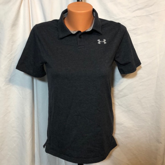 Under Armour royal blue//gray logo loose fit athletic shirt NWT boys/' L YLG